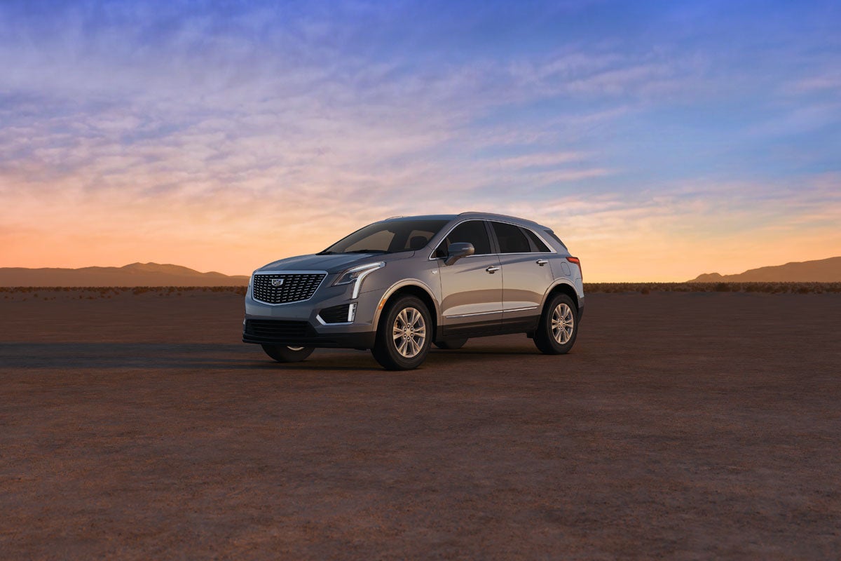 The 2026 Cadillac XT5 Parked During the Beginning of Dusk in The Desert