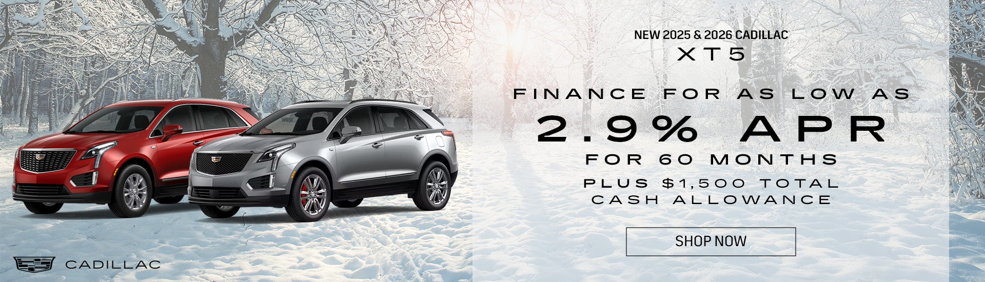 New 2025 & 2026 Cadillac XT5 Finance for as low as 2.9% A